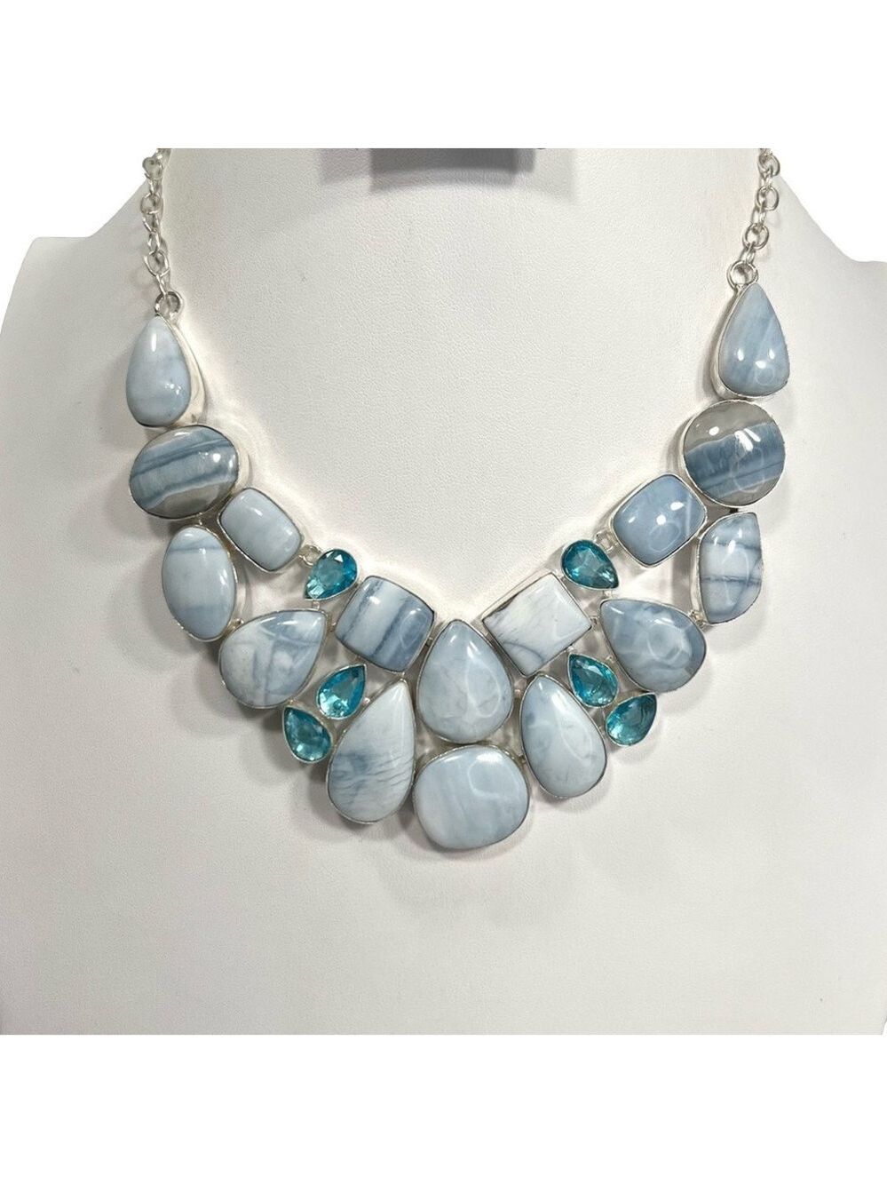 Owyhee Opal 925 Large Gemstone Necklace